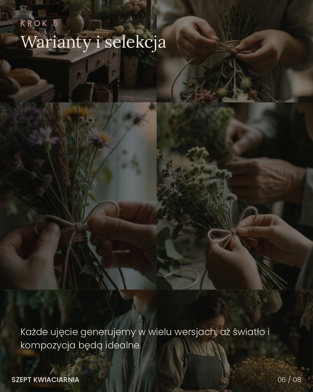 SZEPT Kwiaciarnia - warianty i selekcja, slajd 6